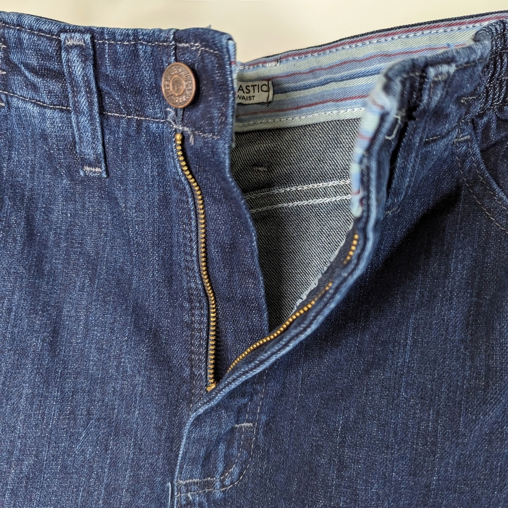 Blue Jeans Relaxed Fit Tapered leg High Waist 10 Lee Smooth Backside - Picture 4 of 13